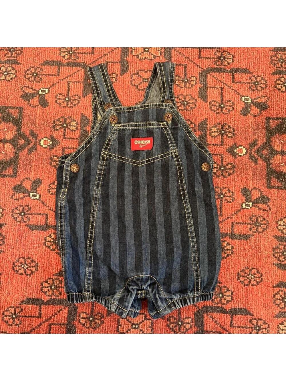 Oshkosh B Gosh Kid's Navy and Blue Playsuit-romper